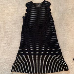 Ted Baker black/ gold knit dress size 2 fits 6